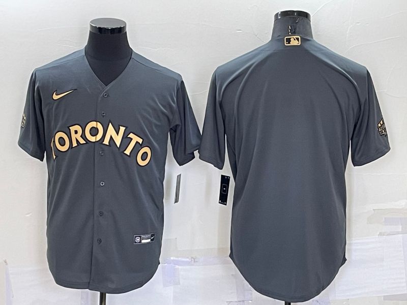 Men Toronto Blue Jays Blank Grey 2022 All Star Nike MLB Jersey